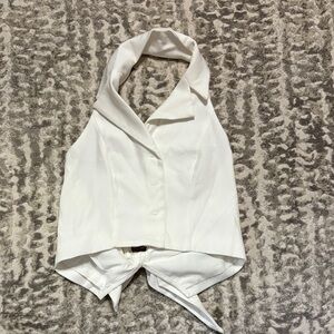 SHEIN White Halter Top